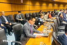 武黎泰煌大使发表讲话。（图片来源：越通社）