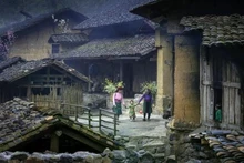 程墙土屋是越南最北端这片土地上赫蒙族、瑶族、岱依族三个民族的文化符号。（图片来源：越南之声）