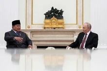印度尼西亚总统普拉博沃·苏比安托于2025年12月10日在莫斯科会见俄罗斯总统弗拉基米尔·普京。（图片来源：路透社）