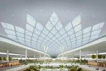 龙城国际机场里面配景图。