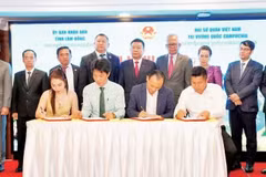 林同省和柬埔寨企业签署合作协议。