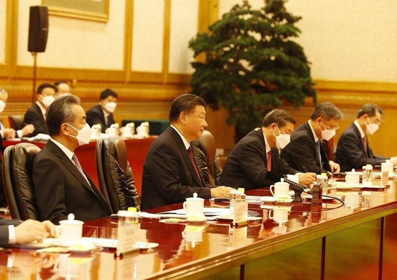 中方代表团。(图片来源:越通社) 中方代表团。(图片来源:越通社)