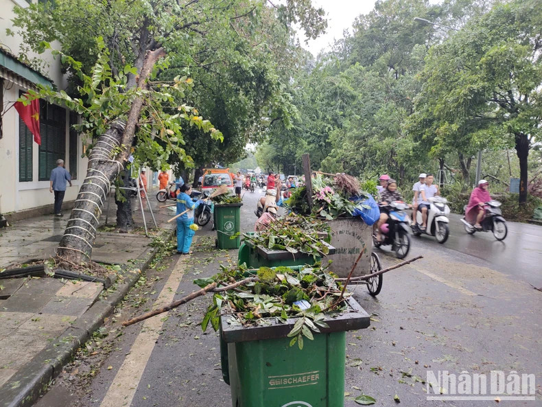 市区环保人员紧急清理。 市区环保人员紧急清理。