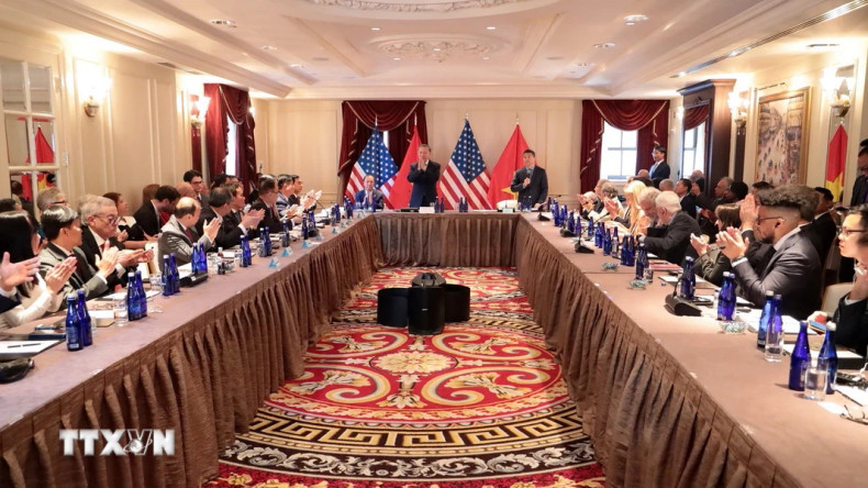 见面会场景。（图片来源：越通社）