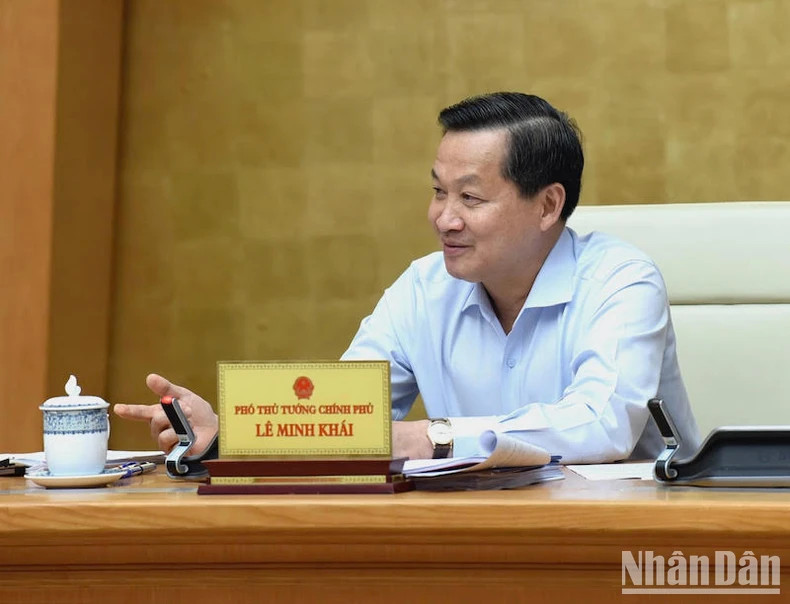 越南政府副总理黎明慨发表讲话。 越南政府副总理黎明慨发表讲话。