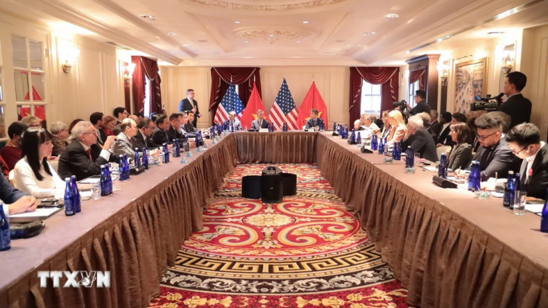 见面会场景。（图片来源：越通社）