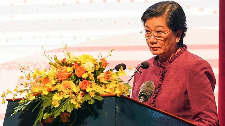 柬埔寨驻越南大使谢金塔。 柬埔寨驻越南大使谢金塔。