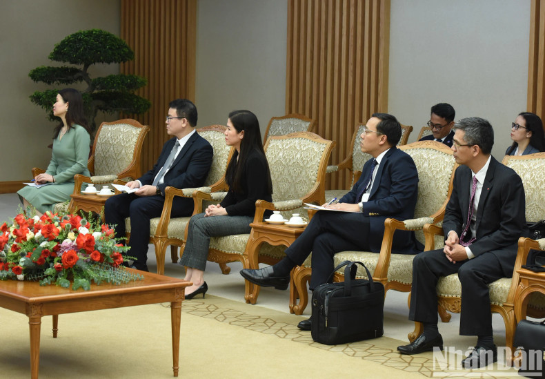 越南政府各部门代表出席会见。