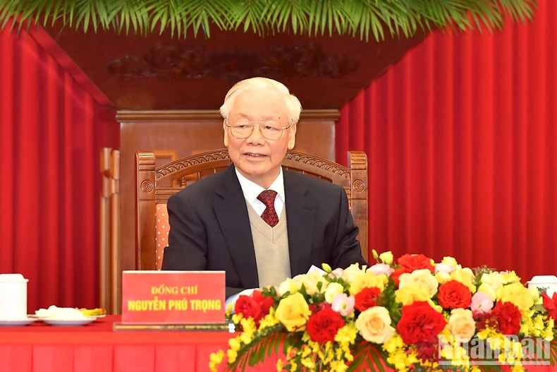 阮富仲总书记主持活动。