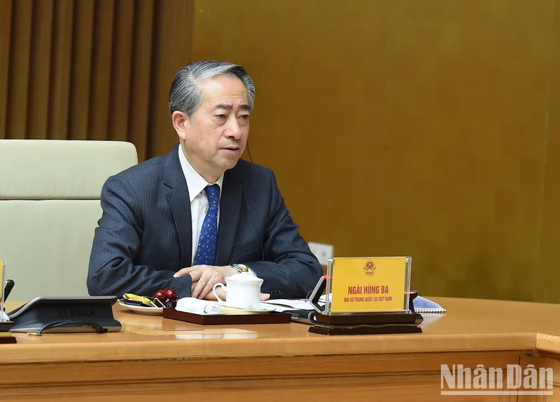 中国驻越南大使熊波。 中国驻越南大使熊波。