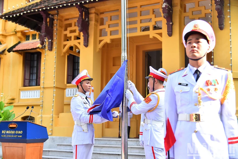 东盟升旗仪式。