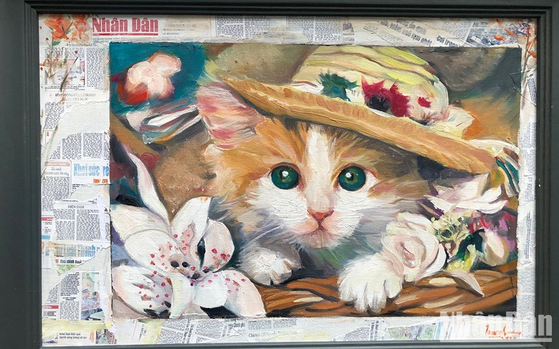 艺术家陈氏长的画作《你好新的一天》。