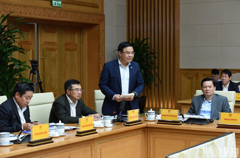 越南国家石油天然气集团公司总经理黎孟雄在会上发言。 越南国家石油天然气集团公司总经理黎孟雄在会上发言。