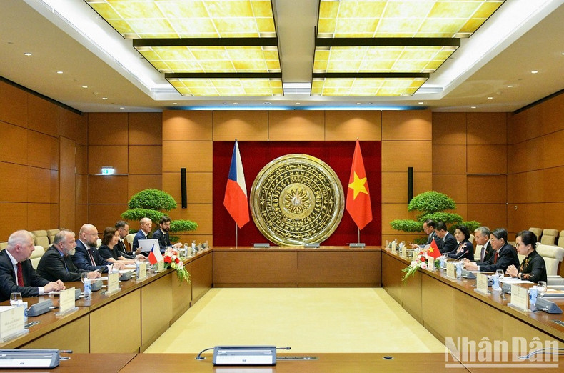 越南国会主席王廷惠会见捷克众议院副议长扬·巴尔托谢克【组图】 ảnh 10 越南国会主席王廷惠会见捷克众议院副议长扬·巴尔托谢克【组图】 ảnh 10