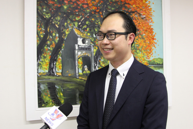 日本越南人联合会成立联络委员会主任阮鸿山。 日本越南人联合会成立联络委员会主任阮鸿山。