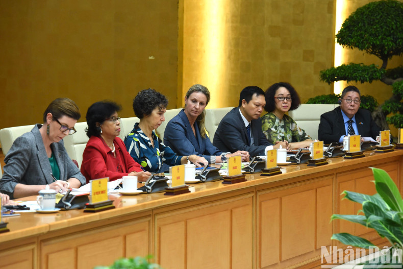 联合国驻越南机构代表出席会见。