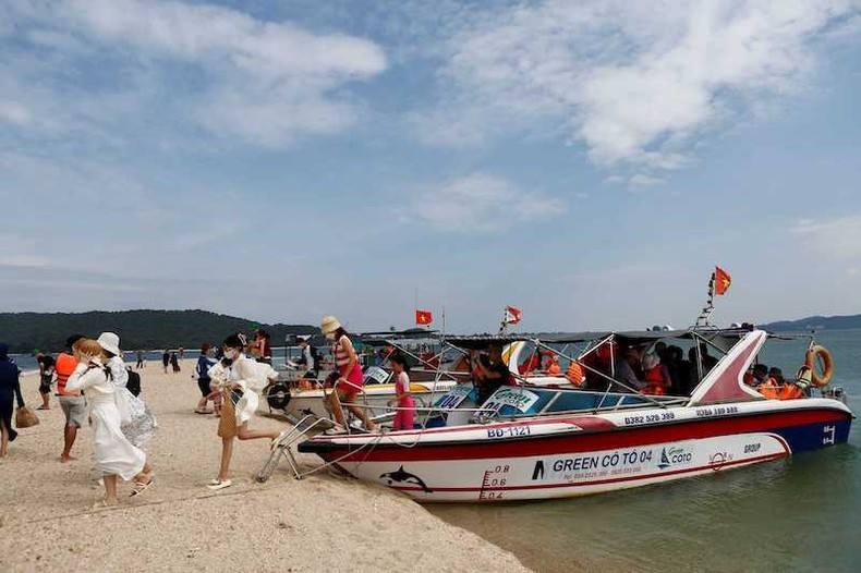 9月2日国庆假期赴姑苏岛旅游的游客量猛增。