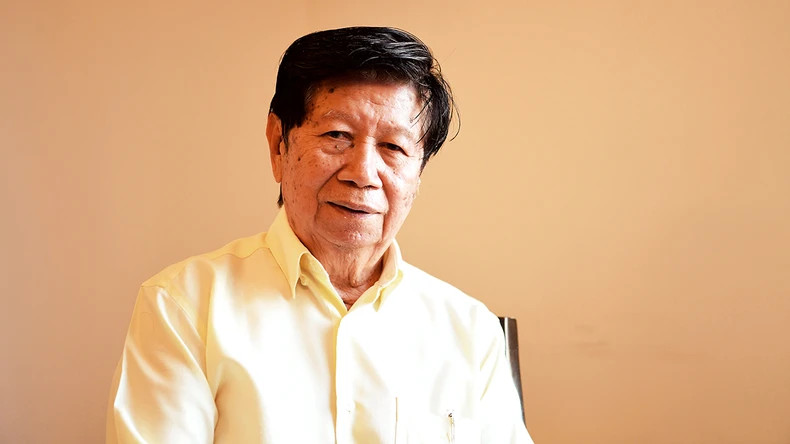 旅居泰国越侨高必明。 旅居泰国越侨高必明。