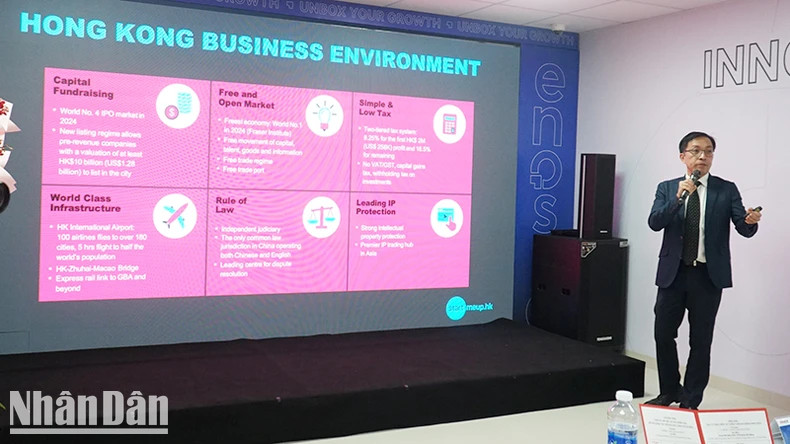 代表们分享了中国香港的创业生态系统。