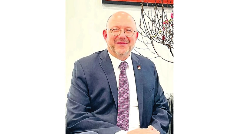 瑞士驻越南大使托马斯·加斯。 瑞士驻越南大使托马斯·加斯。