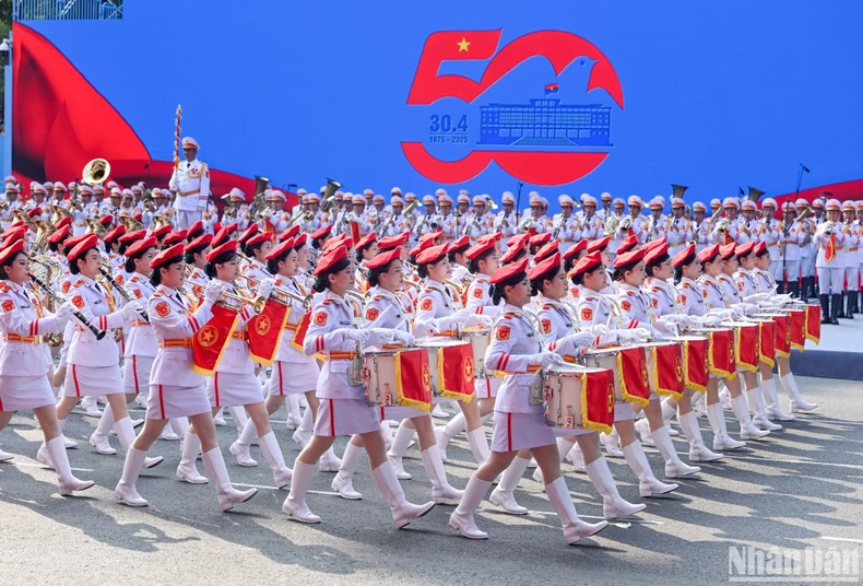 军乐仪仗方队。