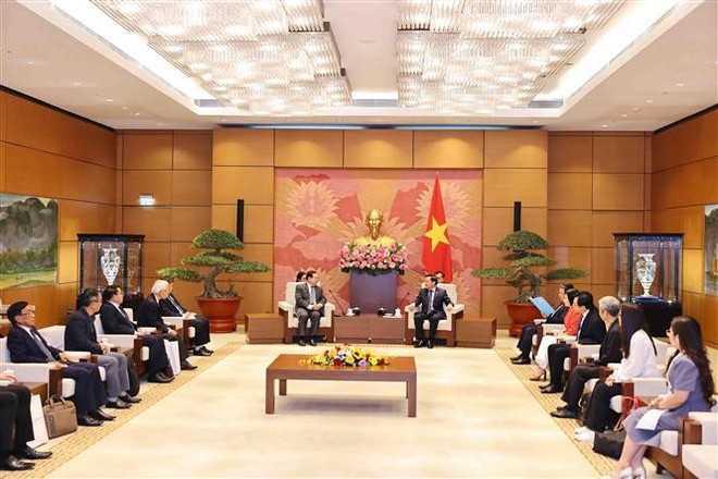 会见场景。(图片来源:越通社) 会见场景。(图片来源:越通社)