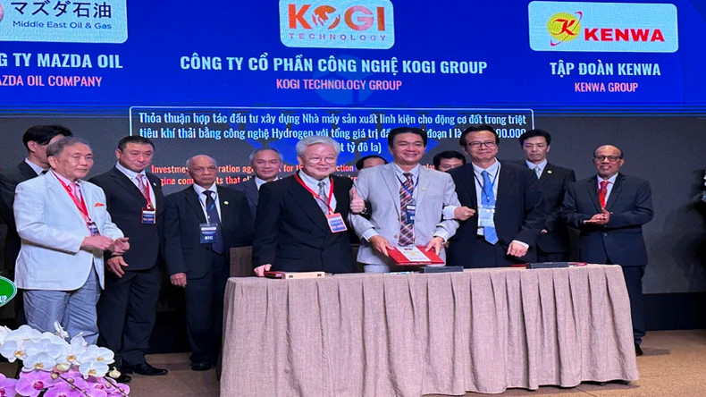 越南KOGI集团代表与伙伴单位签署战略投资与合作协议，在越南投建一家内燃机零部件制造厂，其采用氢能技术实现废气零排放。