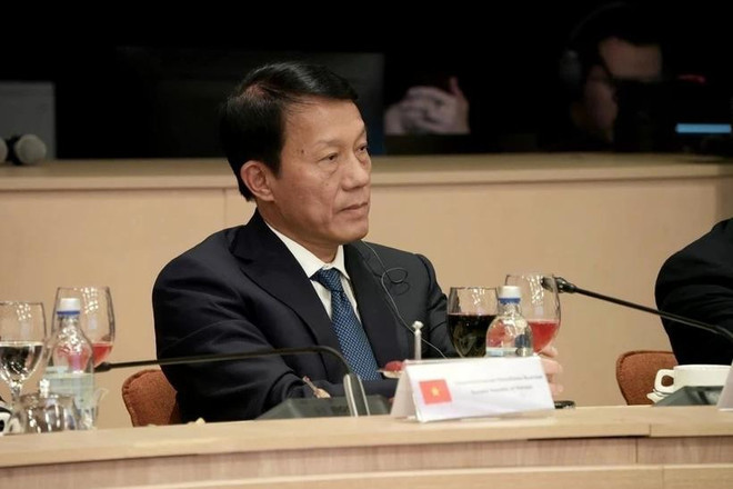 公安部部长梁三光出席安全事务高级代表国际会议。（图片来源：越通社）