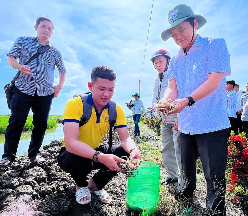 金瓯省职能部门检查虎虾质量。