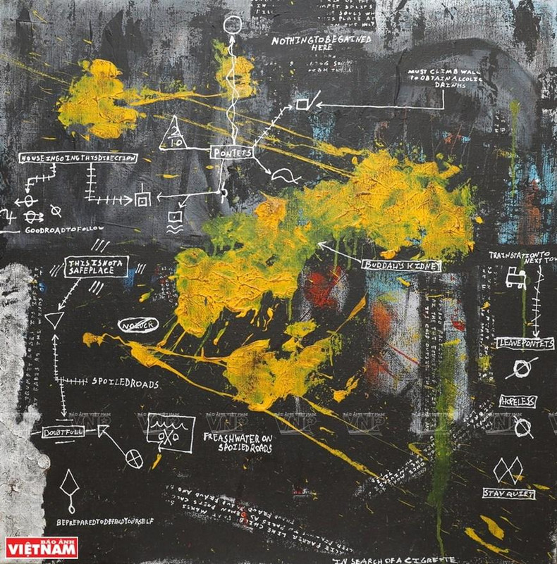 美国画家大卫埃文斯的作品。（图片来源：越南画报）