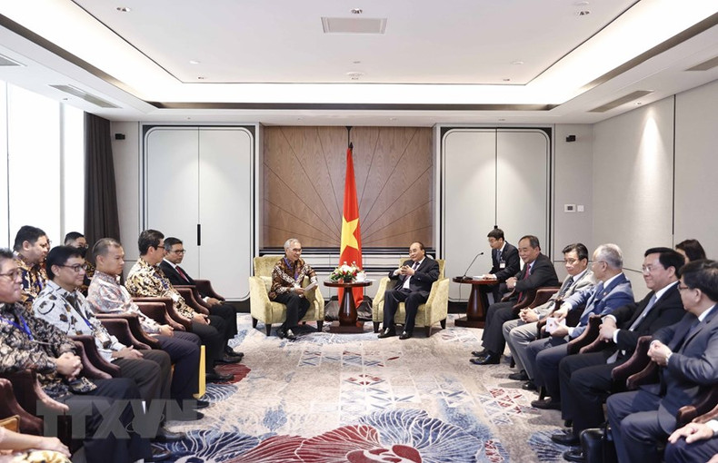 会见场景。(图片来源:越通社) 会见场景。(图片来源:越通社)