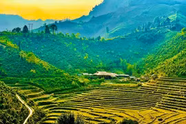 老街省北河乡连村一角。（图片来源：vietnamtourism.gov.vn）
