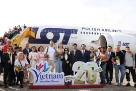 2025年第2000万名国际游客抵达越南欢迎仪式。（图片来源：文化、体育与旅游部）