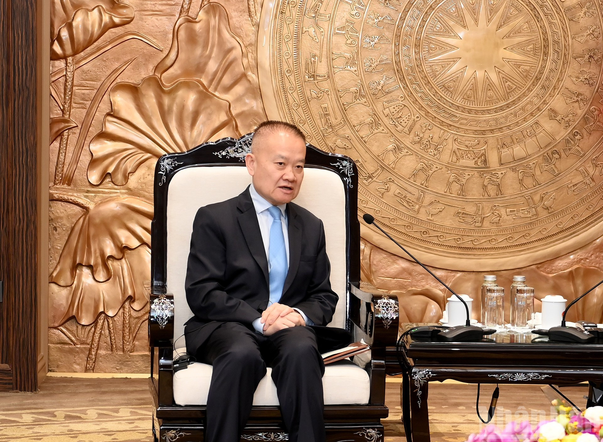 中共中央总书记、中国国家主席习近平特使刘海星发表讲话。