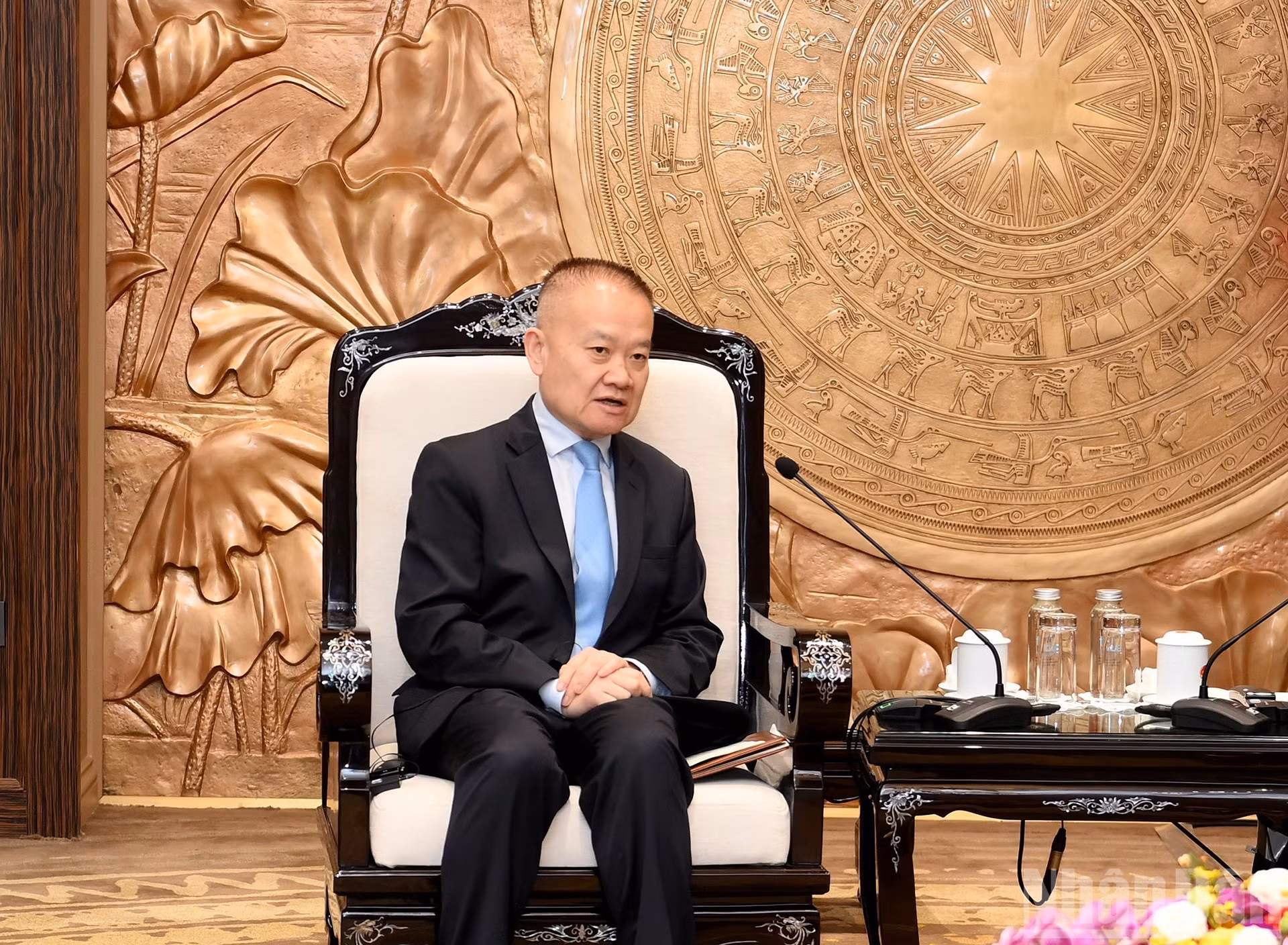 中共中央总书记、中国国家主席习近平特使刘海星发表讲话。