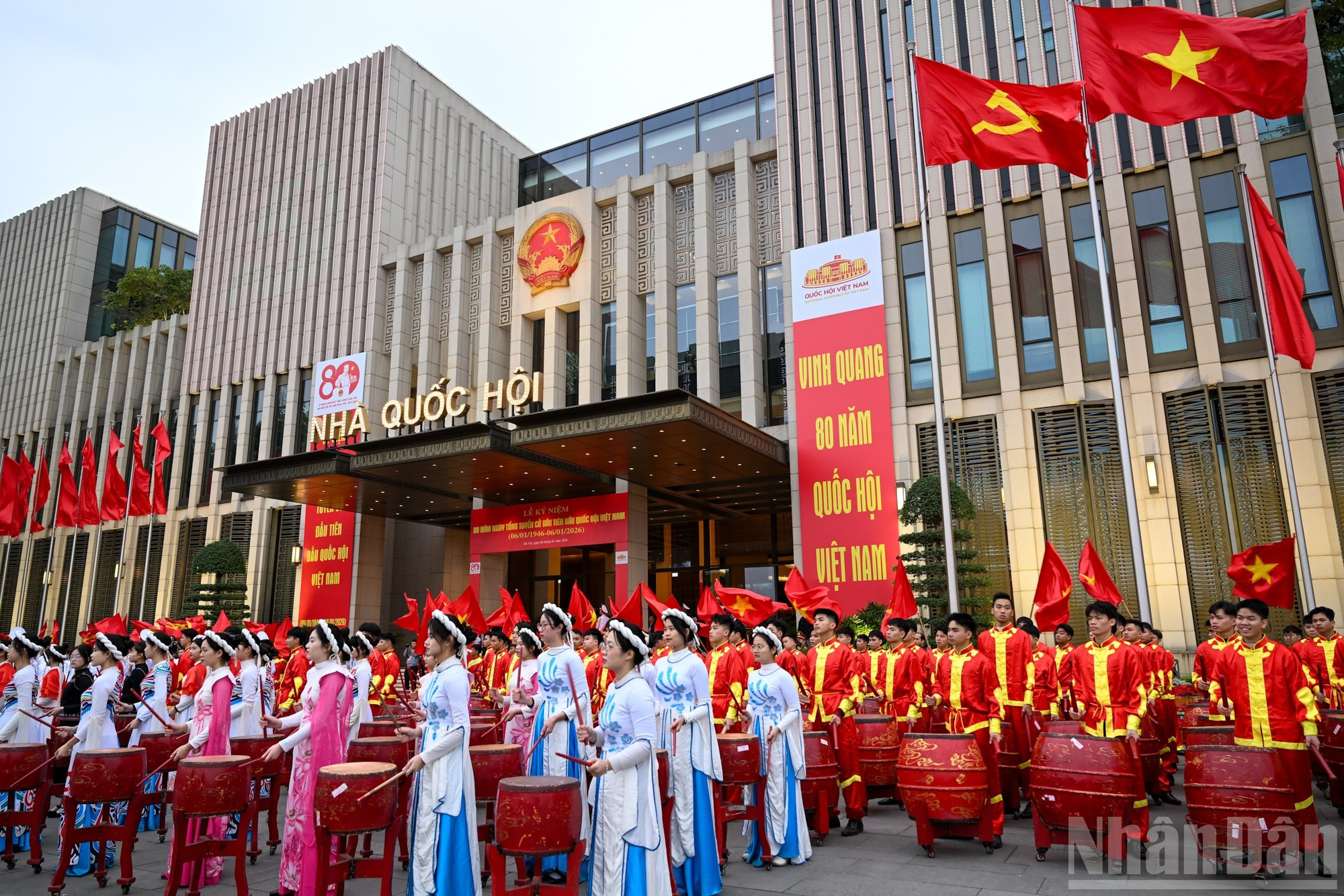 越南国会首届大选80周年（1946年1月6日-2026年1月6日）纪念仪式在国会大厦隆重举行。