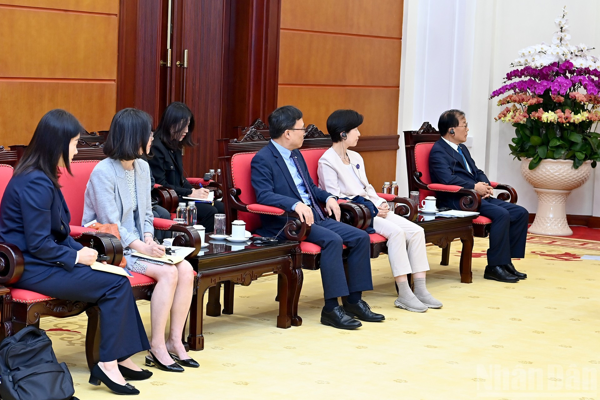 出席活动的韩国代表。