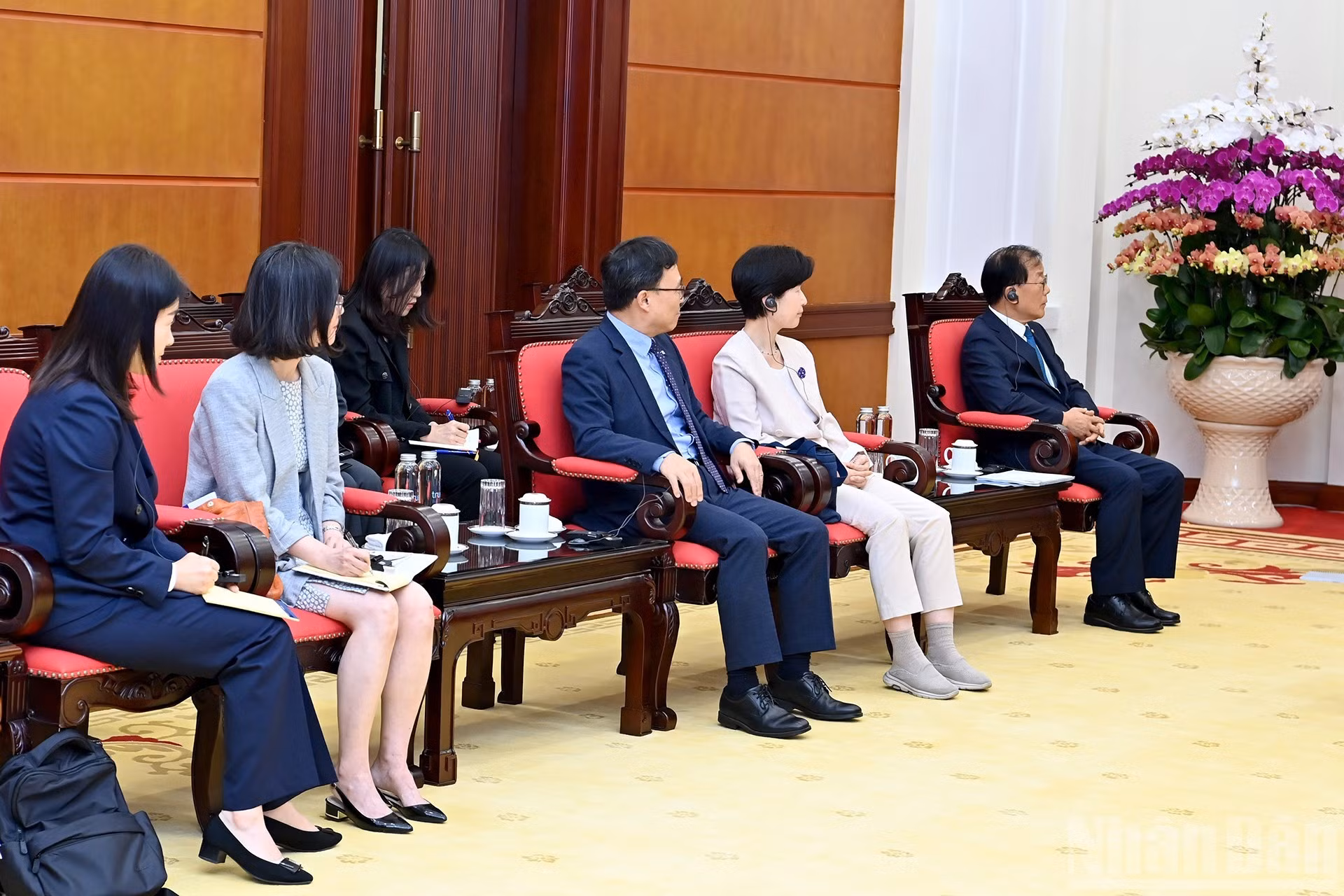 出席活动的韩国代表。