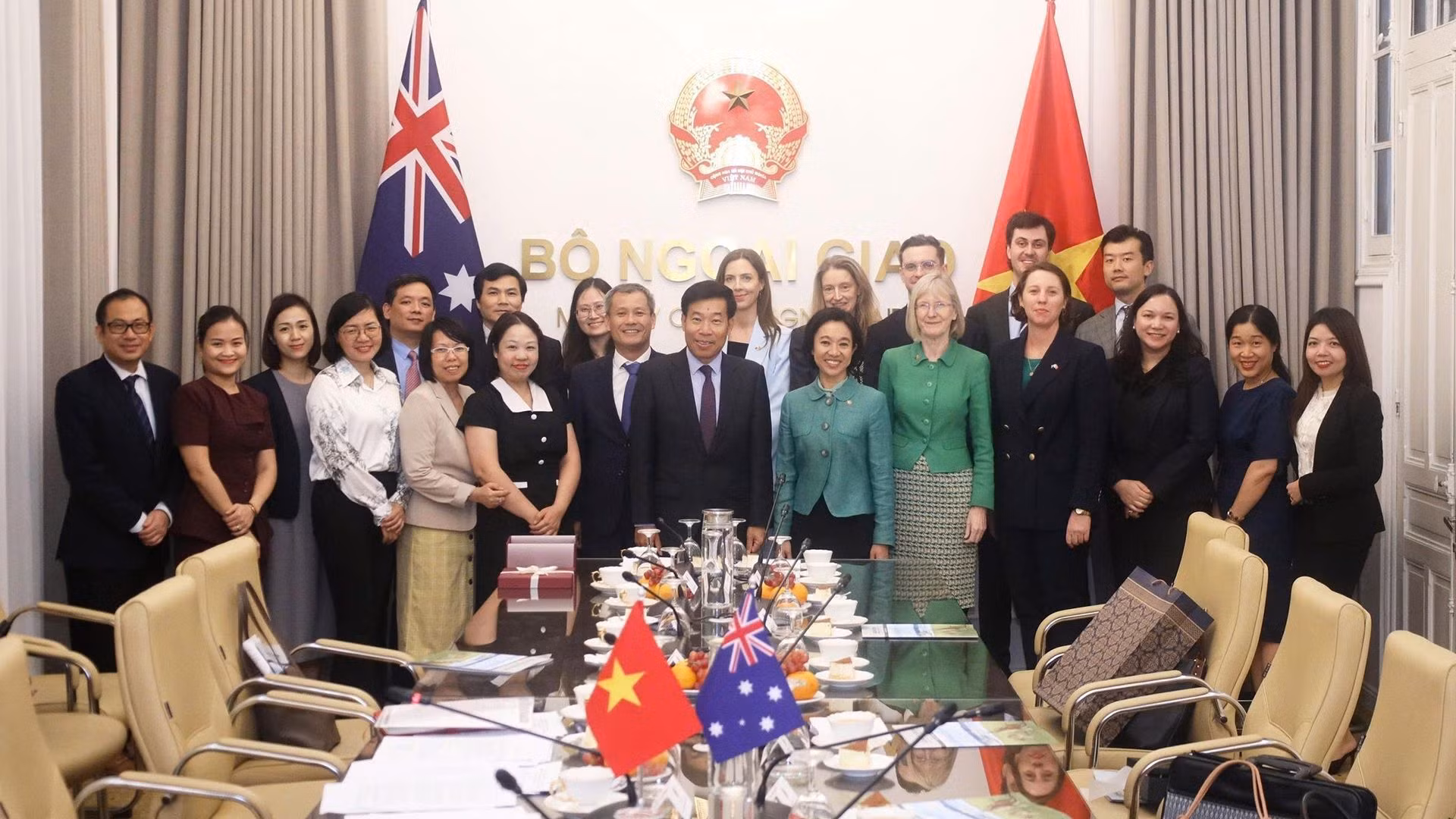 第二次越澳高级官员对话会于2026年6月11日在越南外交部总部举行。（图片来源：越通社）