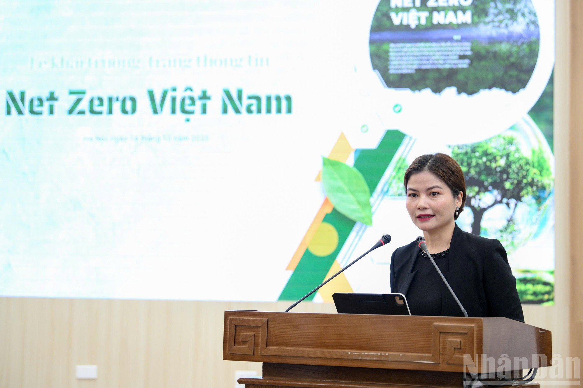 越南雀巢对外关系总监黎氏怀商发表讲话。 越南雀巢对外关系总监黎氏怀商发表讲话。