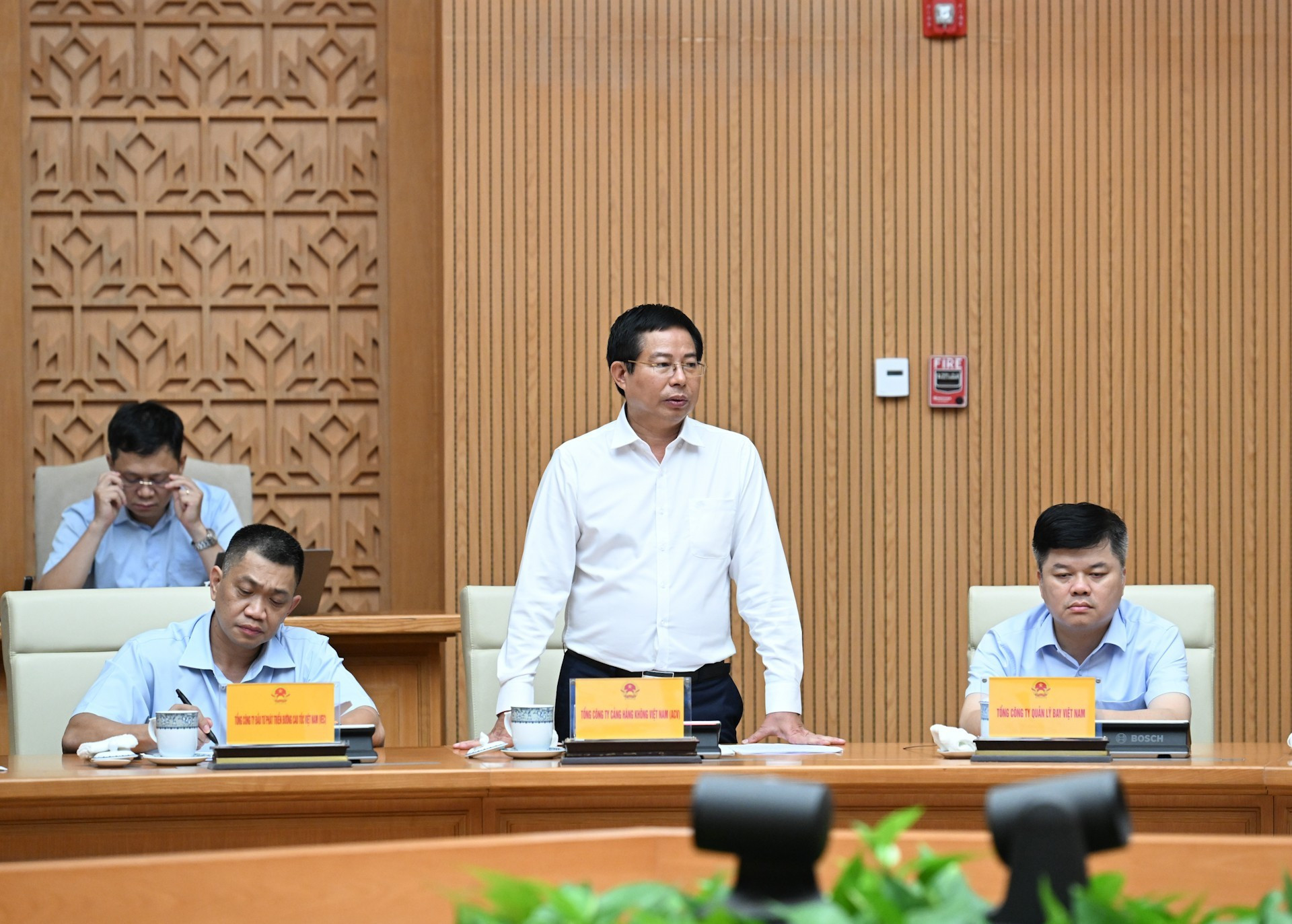 越南航空港总公司领导发表讲话。 越南航空港总公司领导发表讲话。