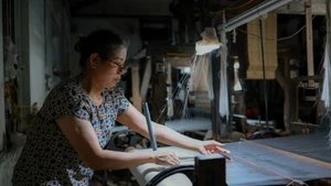 万福丝绸村将技术和数字化转型应用于生产中。