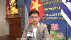 越南驻以色列大使馆代办严春海灯。（图片来源：越通社）