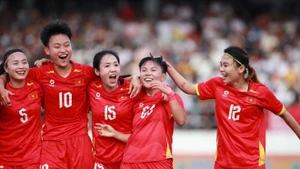 越南女足以2比0战胜缅甸 昂首挺进半决赛。