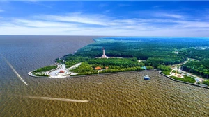 鸟瞰金瓯省的一角。（图片来源：越通社）