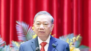 越共中央总书记苏林发表指导性讲话。
