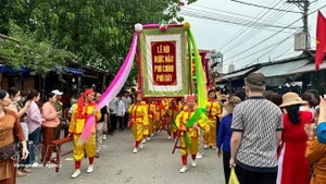 圣母柳杏迎请仪式。