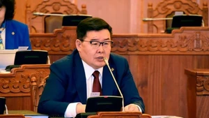 贡布扎布·赞丹沙塔尔当选蒙古国总理。（图片来源：新华社）