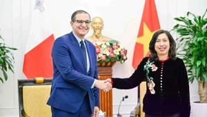 越南外交部副部长黎氏秋姮同马耳他外交与旅游部常务副部长举行会谈。