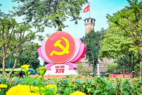 越南共产党第十四次全国代表大会被评价为具有特别重要意义的里程碑。（宝龙 摄）